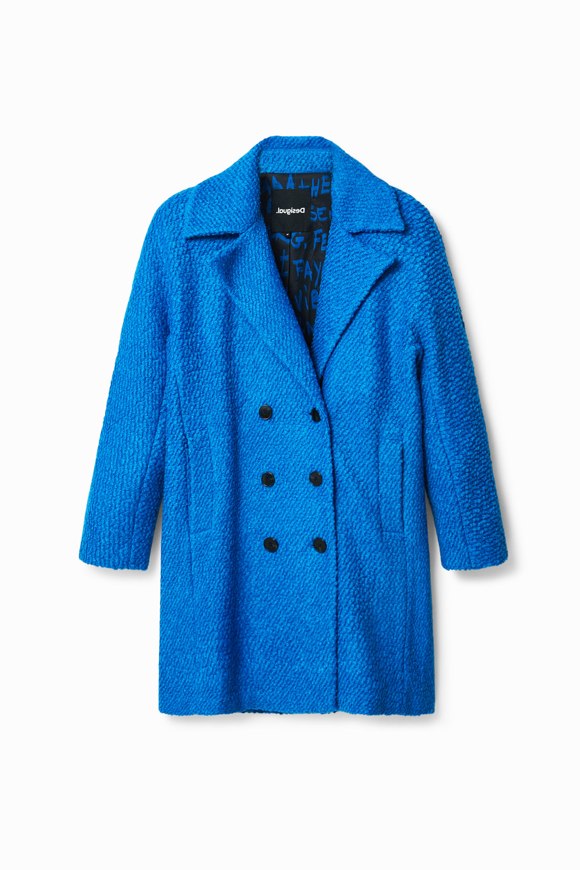 Straight wool coat