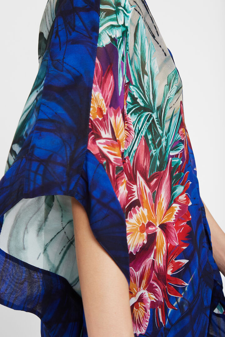 Oriental floral kimono blouse | Desigual