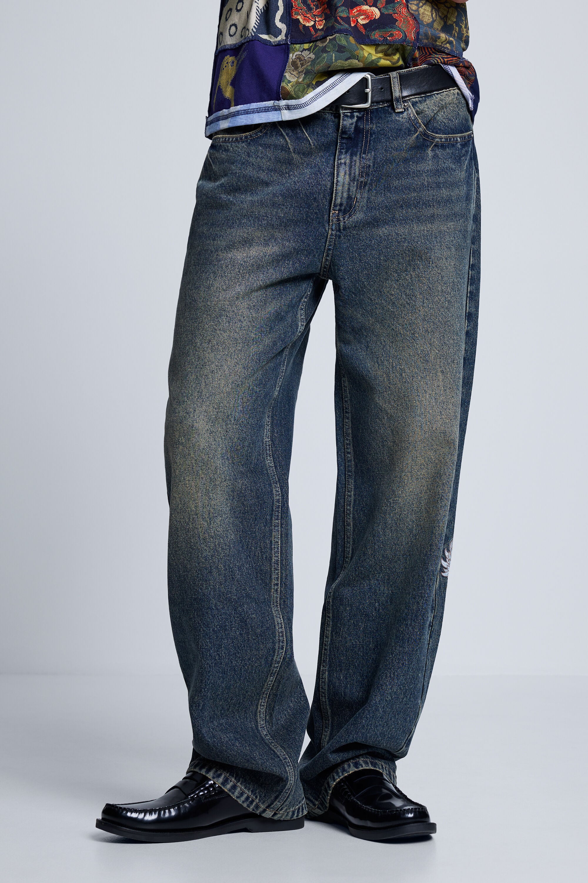 Pantalón Vaquero Bordado