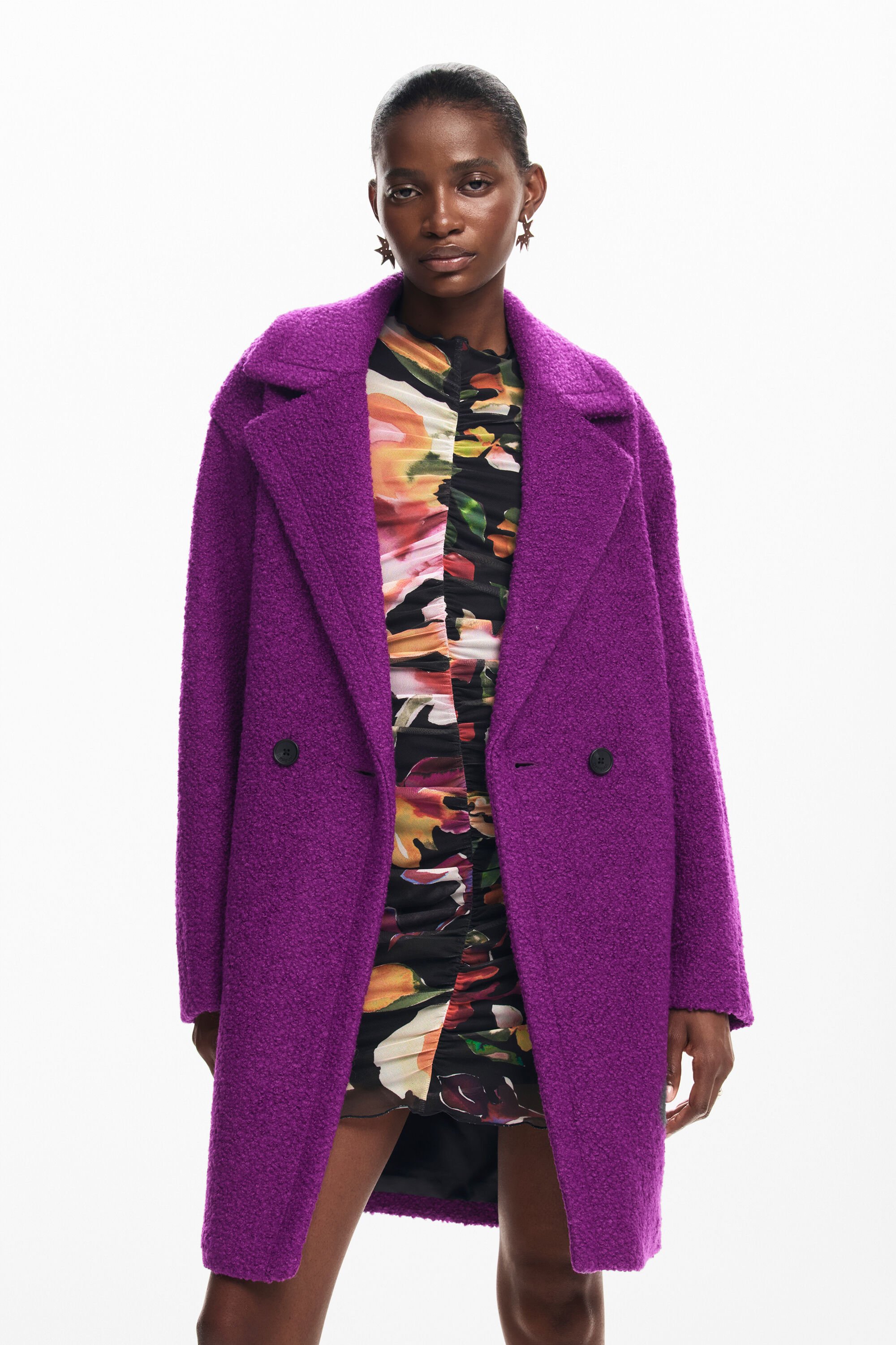 Desigual wool coat hotsell