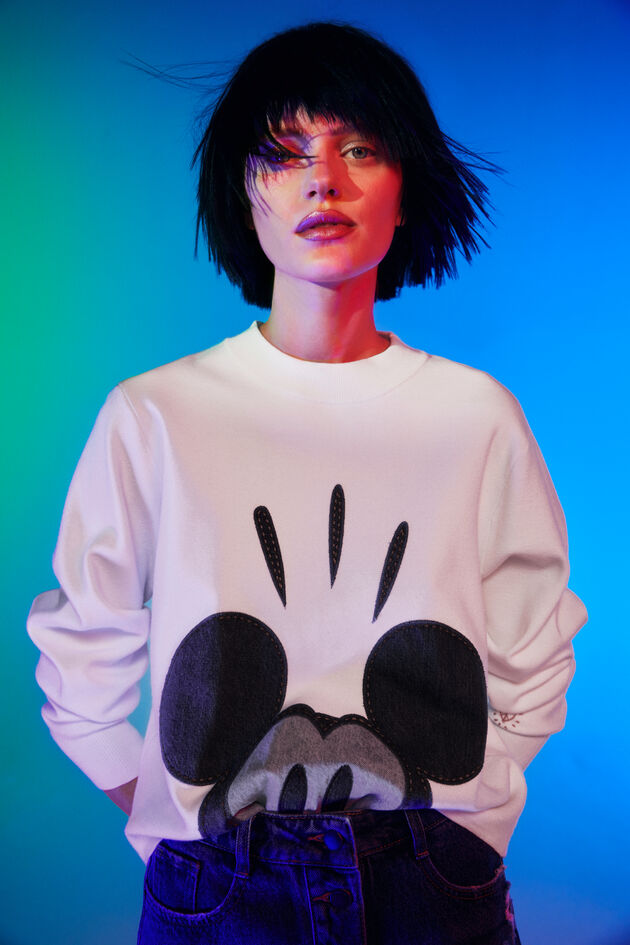 Camisola patch Mickey Mouse
