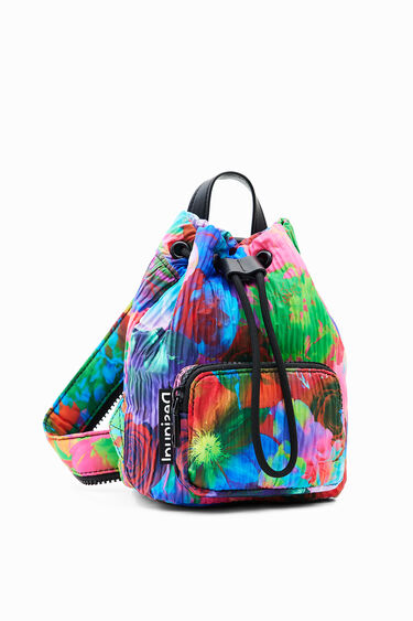 Mochila mini multiposición flores | Desigual