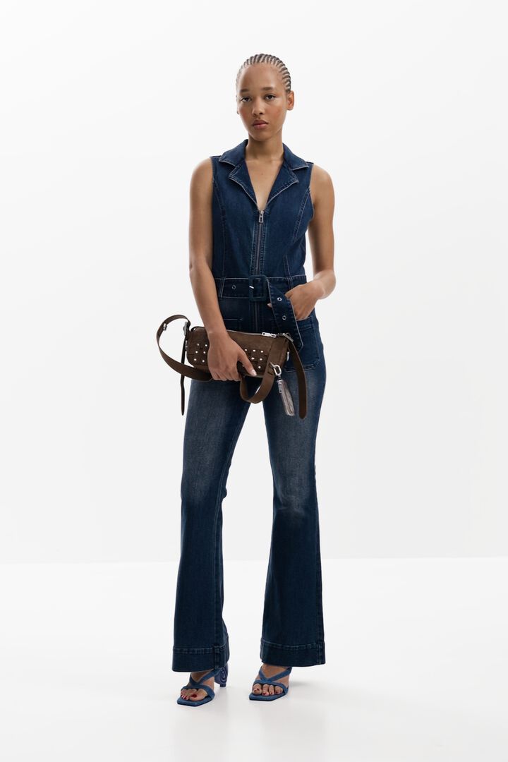 Flared denim jumpsuit | Desigual
