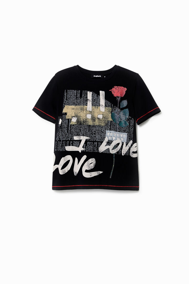 Love feliratos póló | Desigual