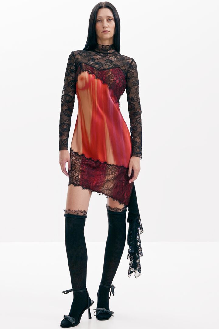 María Escoté combined dress | Desigual