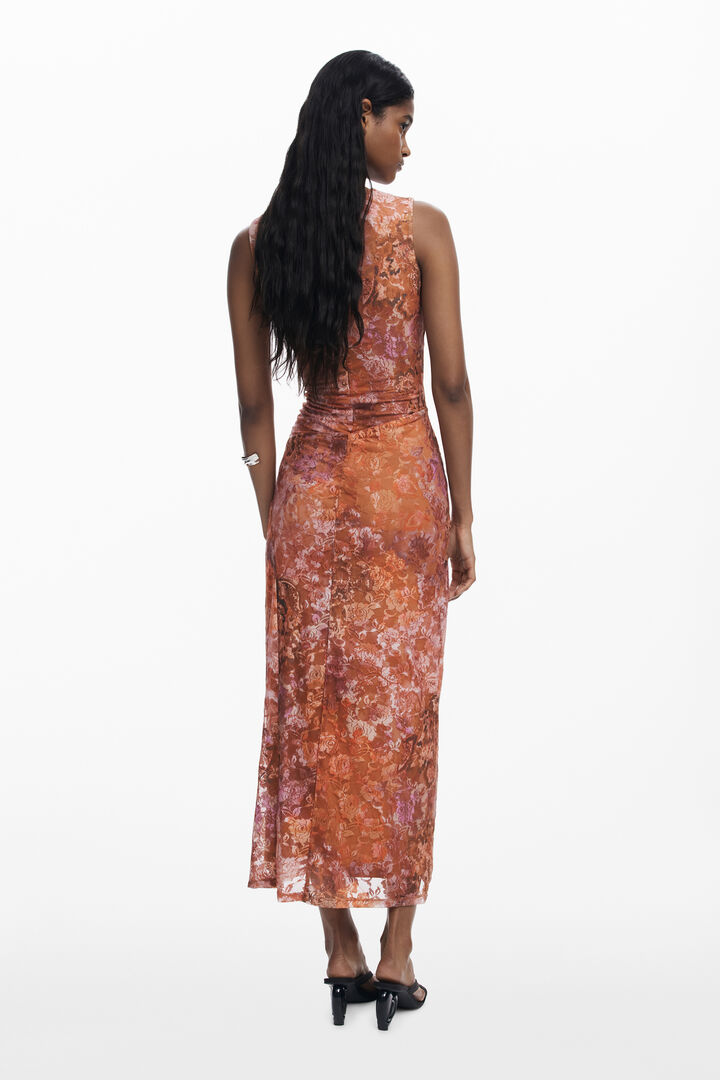 Drapiertes Blumenkleid | Desigual