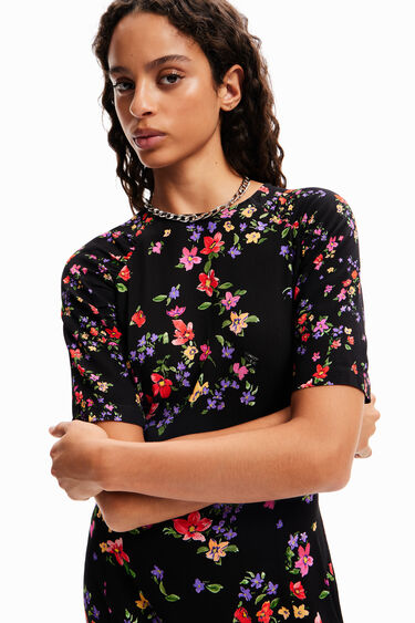Vestit curt flors | Desigual