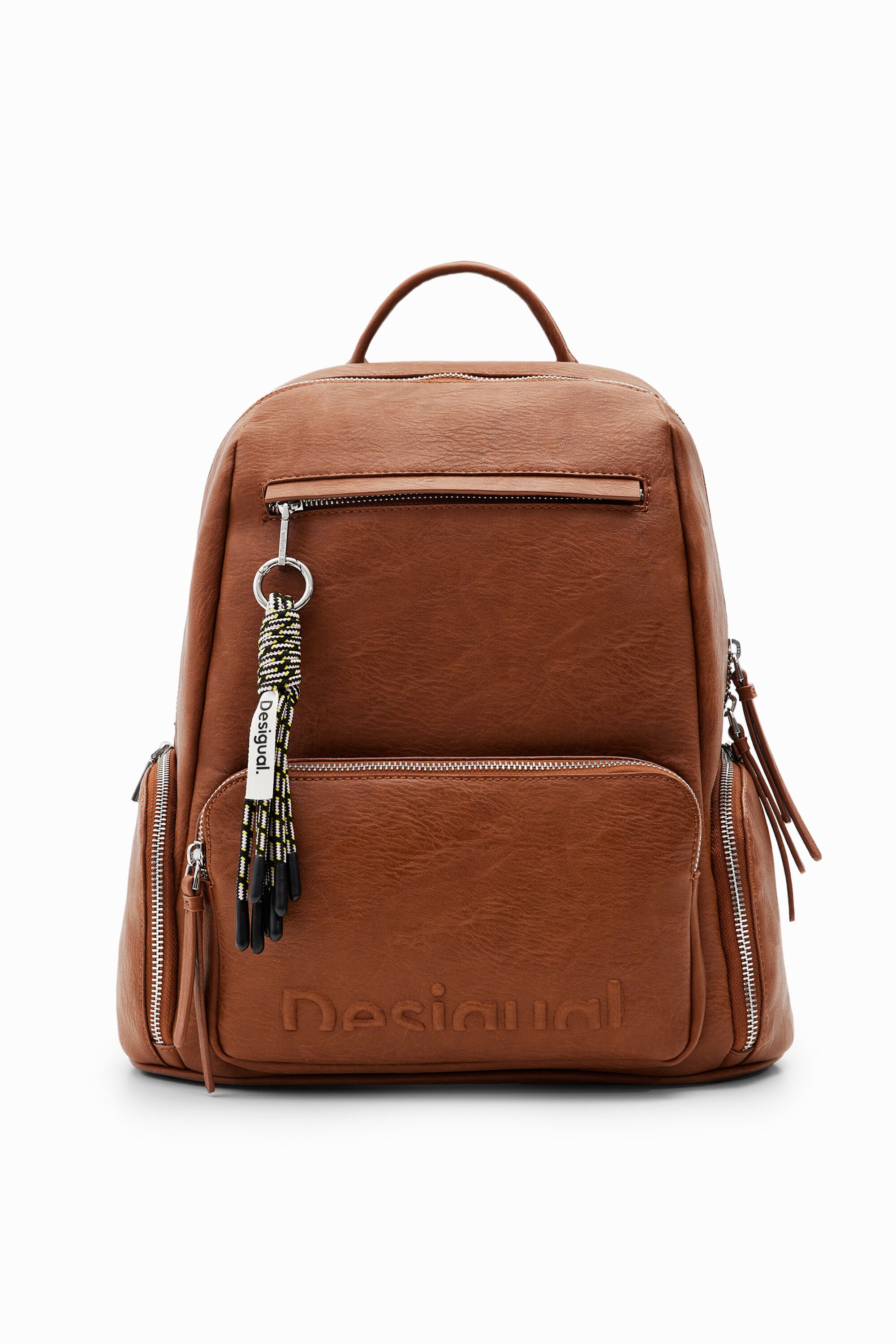 Midsize half logo backpack