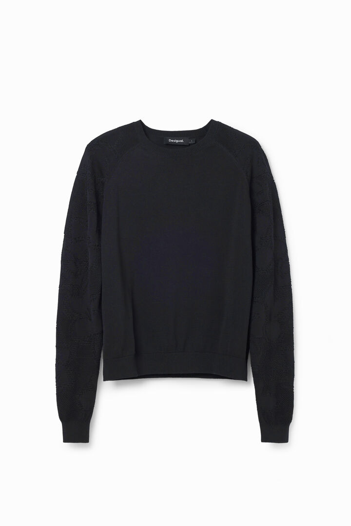 Textured floral pullover | Desigual