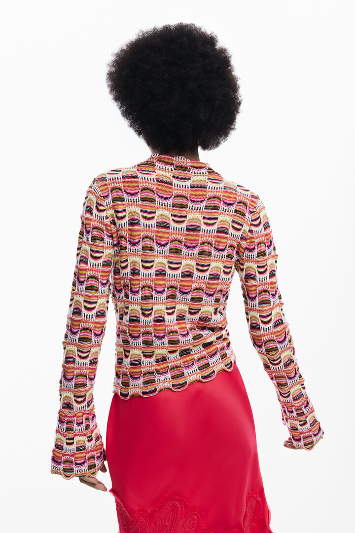 Colorful knit sweater | Desigual