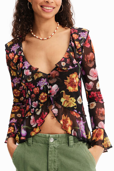 M. Christian Lacroix ruffle blouse | Desigual