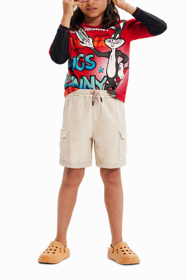 T-shirt manga dupla Bugs Bunny | Desigual