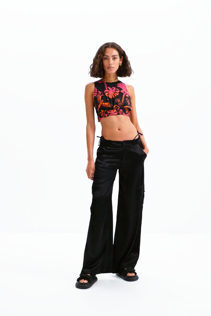 Haut court bretelles tropical | Desigual