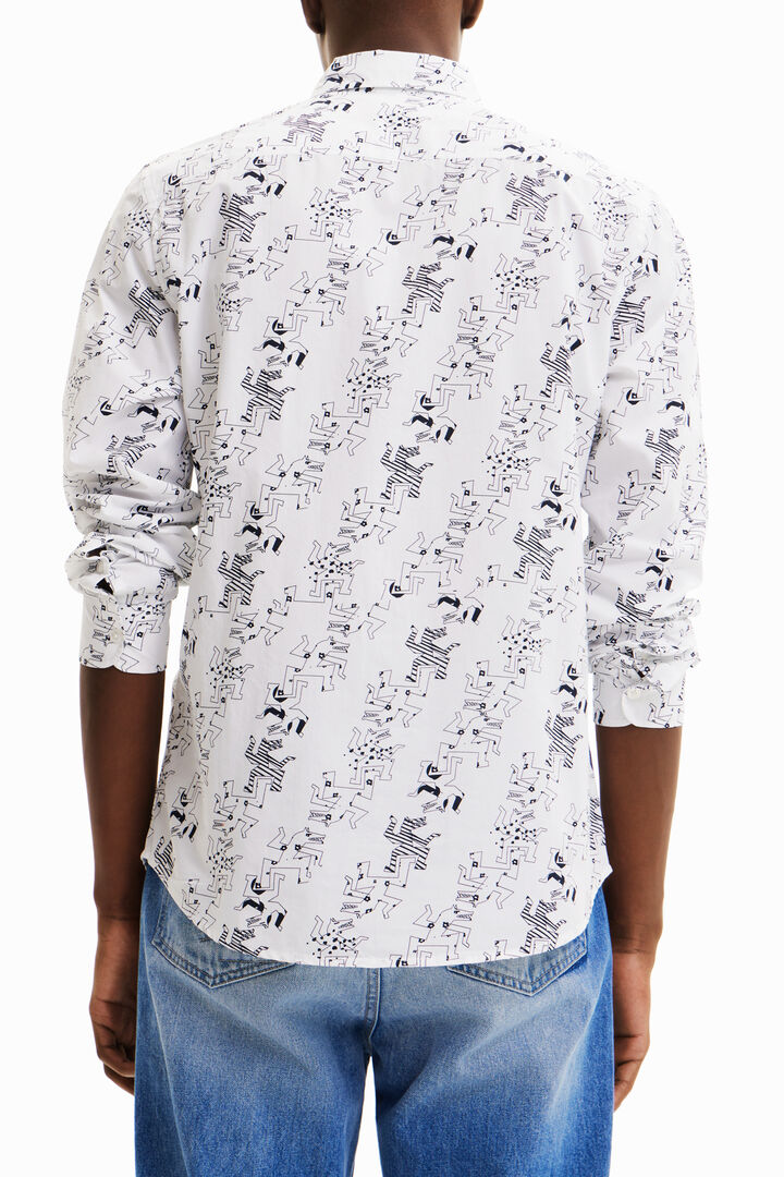 Long-sleeve wolf shirt | Desigual