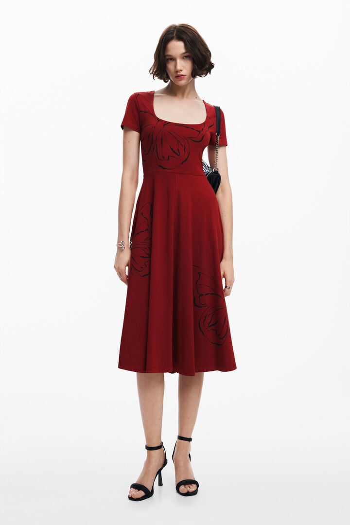 Vestit midi papallones | Desigual