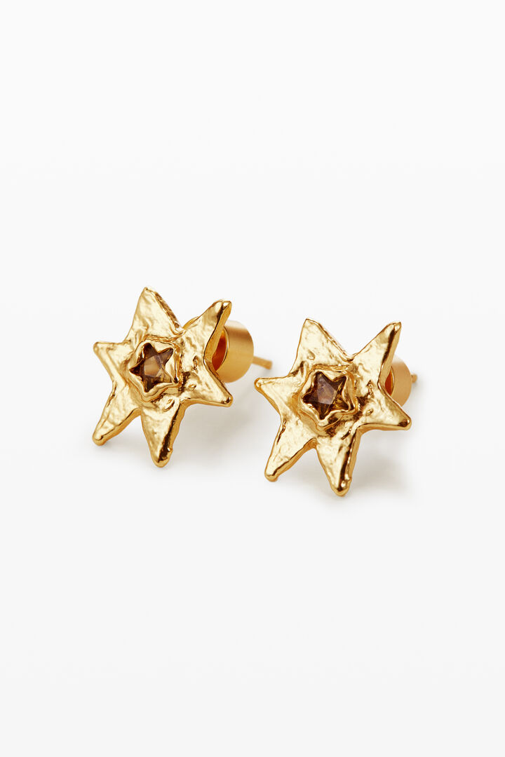 Pendientes estrella baño oro Zalio | Desigual