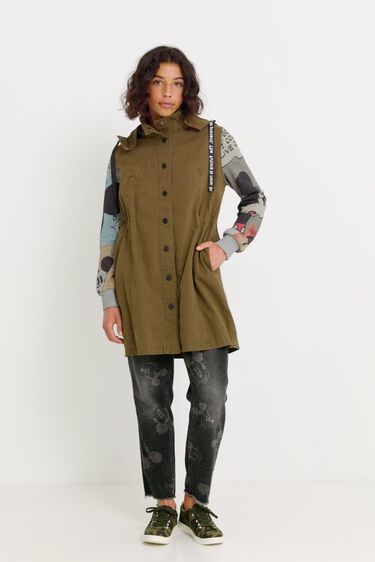 Mickey Mouse Hooded Parka Desigual Com