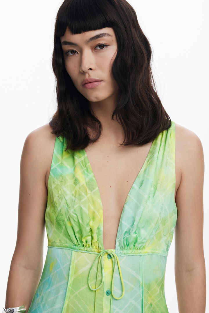 Vestido largo botones | Desigual