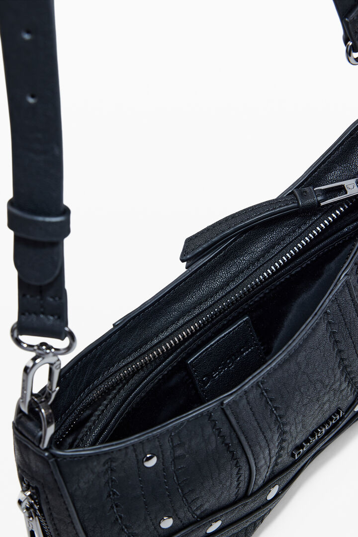 Bolso efecto piel bordados pequeño | Desigual