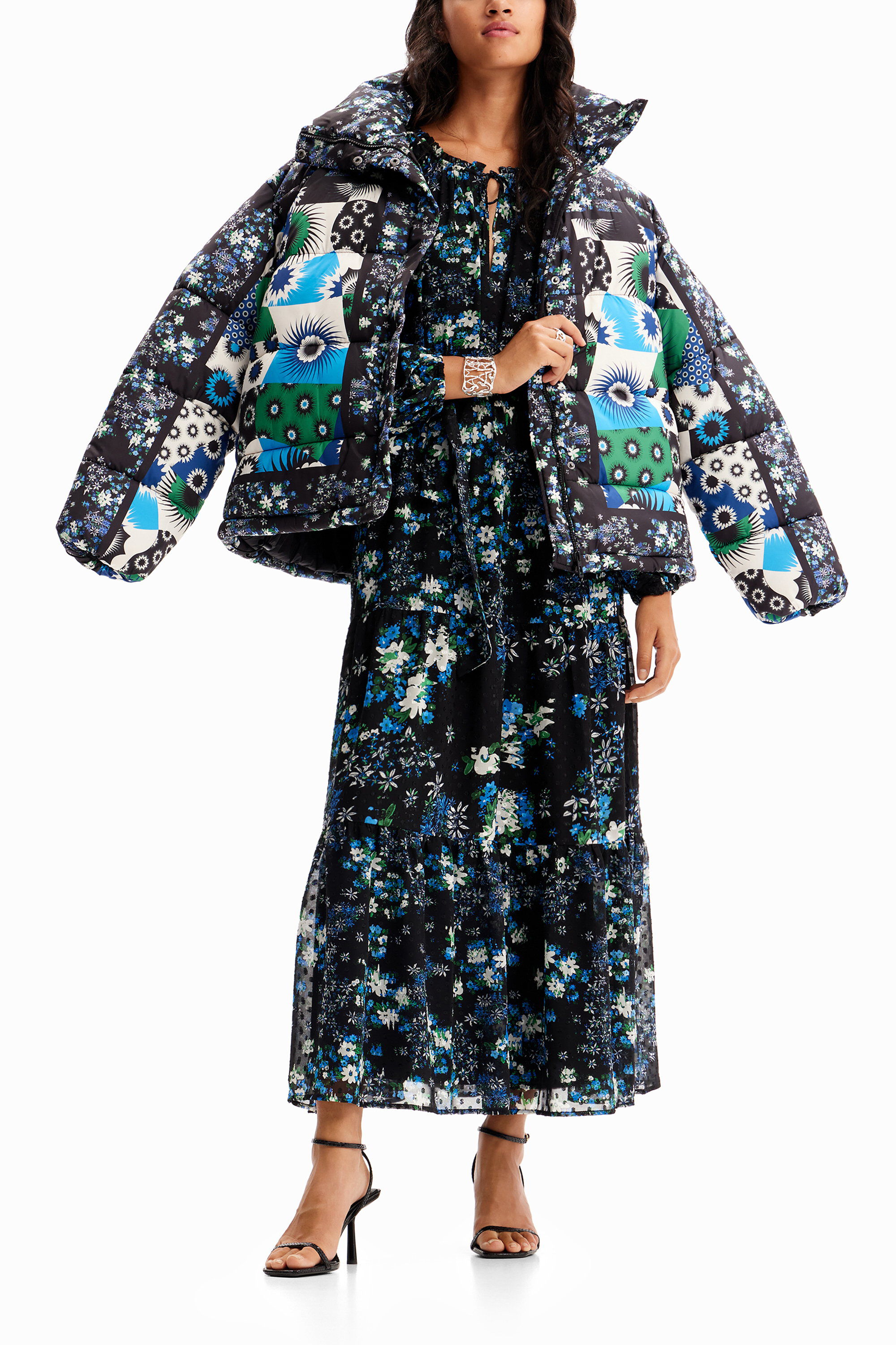 Midikleid Plumeti Blumen