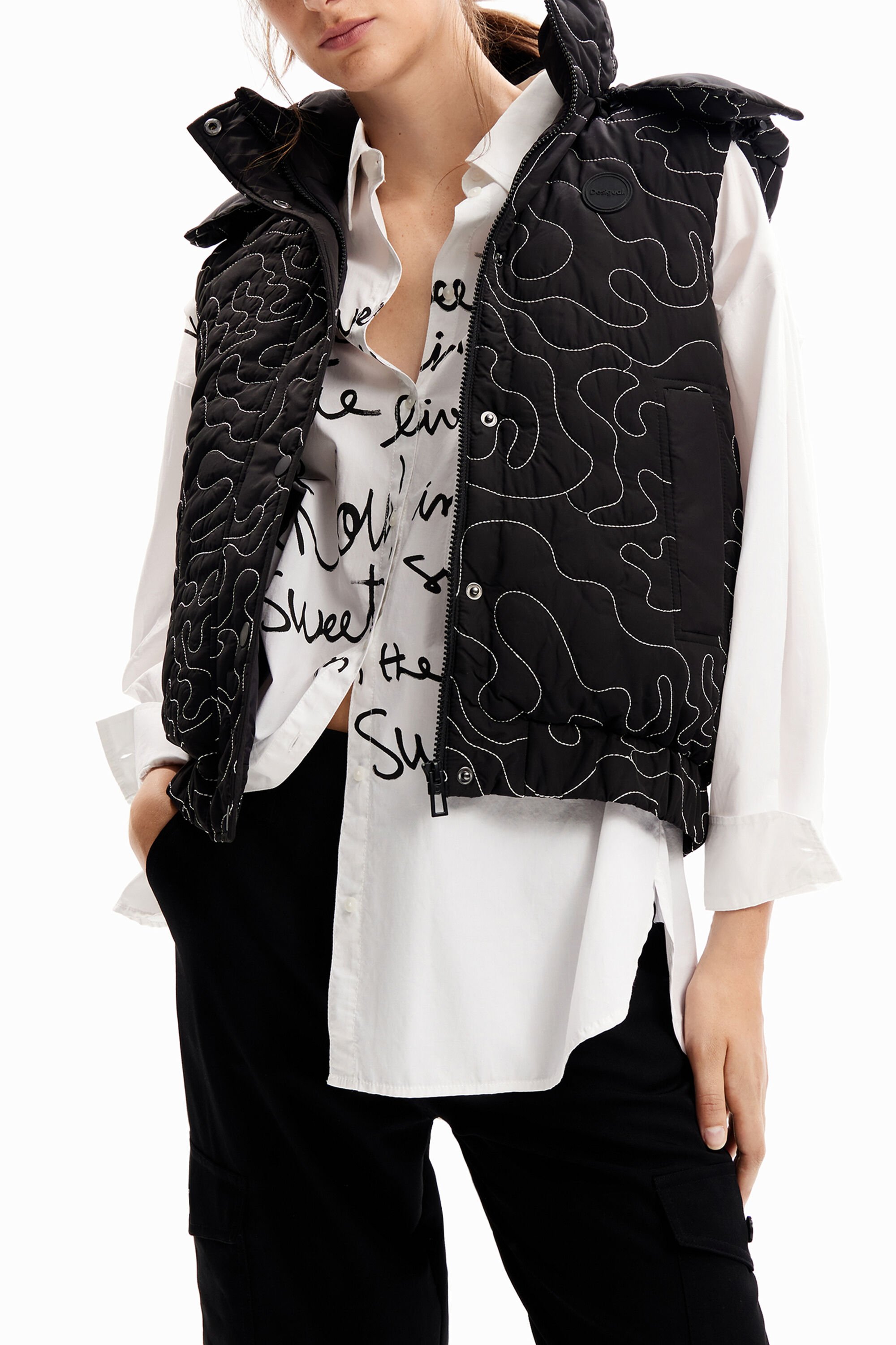 Chaleco desigual mujer clearance