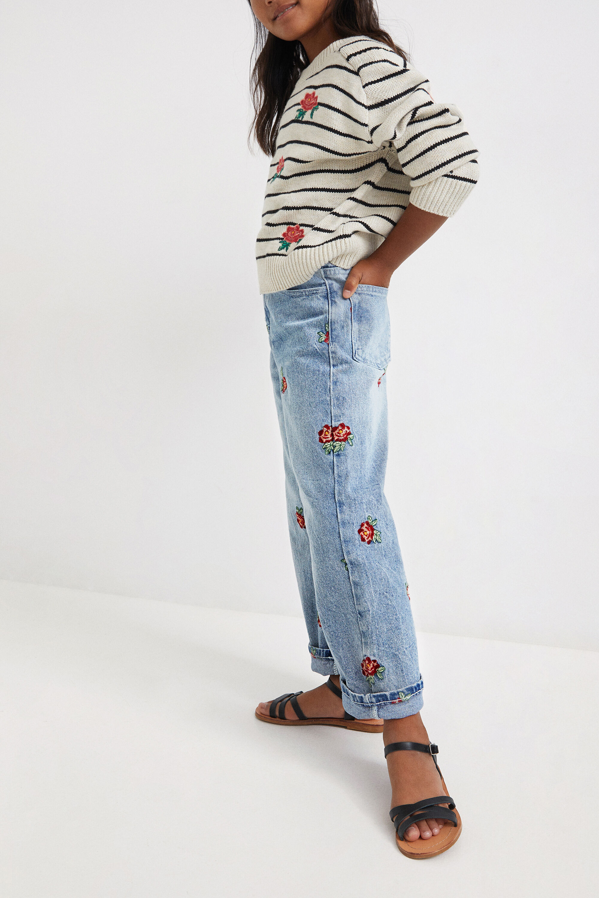Rose wide-leg jeans | Desigual.com