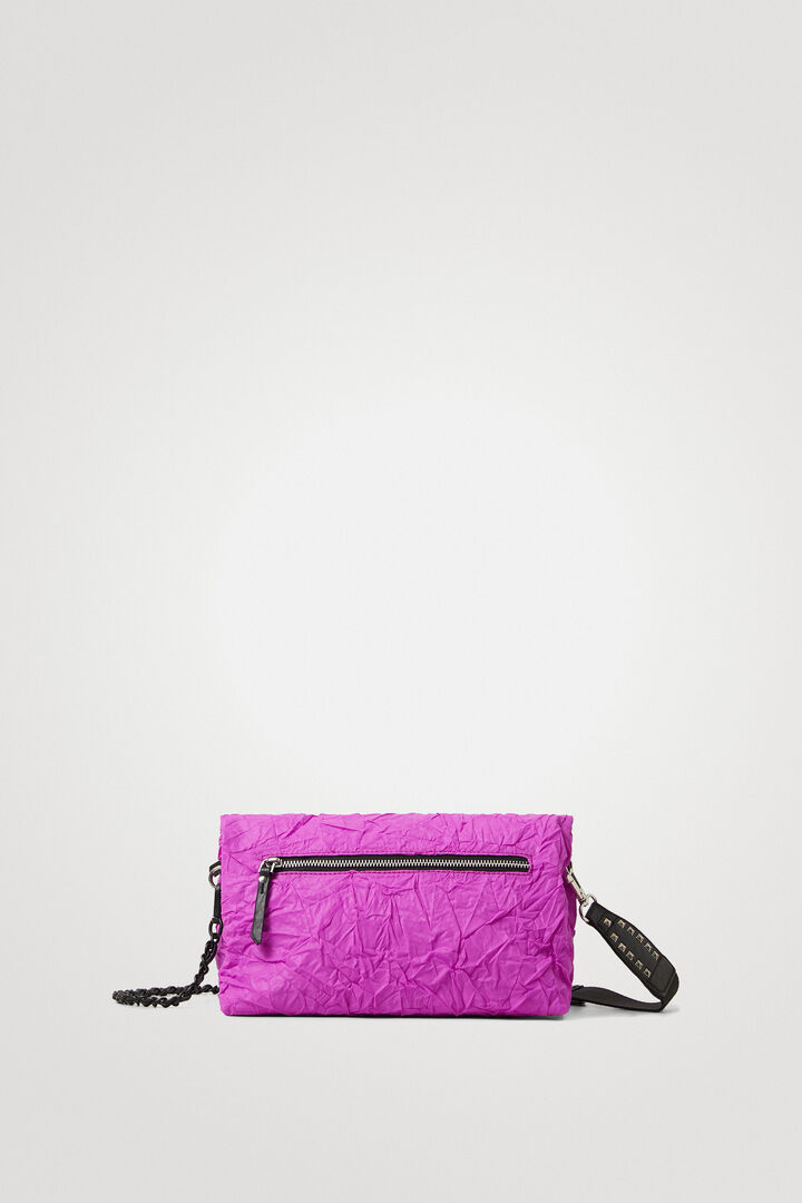 Wrinkled paper effect shoulder bag | Desigual