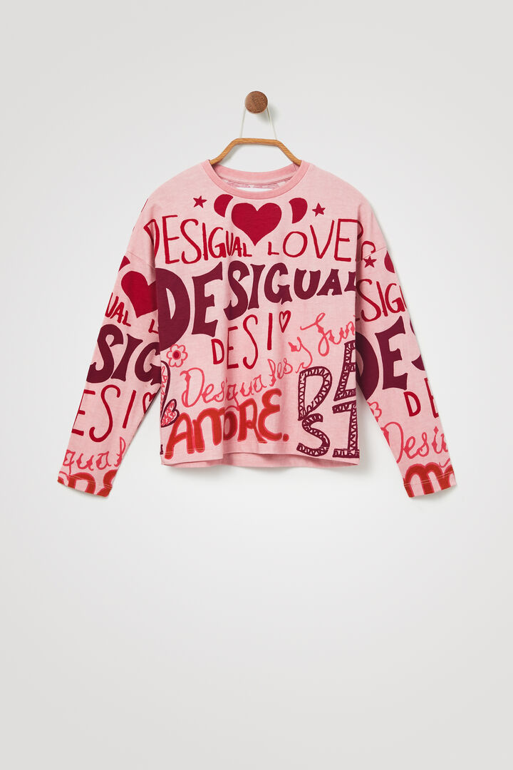 T-shirt pen effect 100% cotton | Desigual