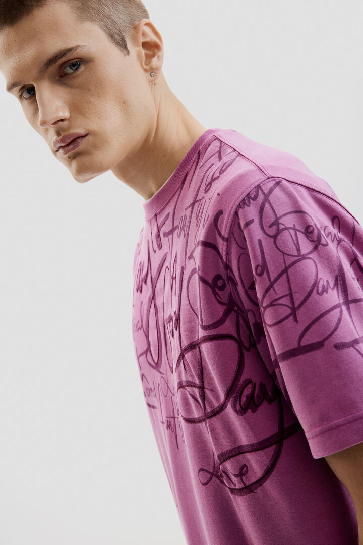 Short-sleeve T-shirt with lettering | Desigual