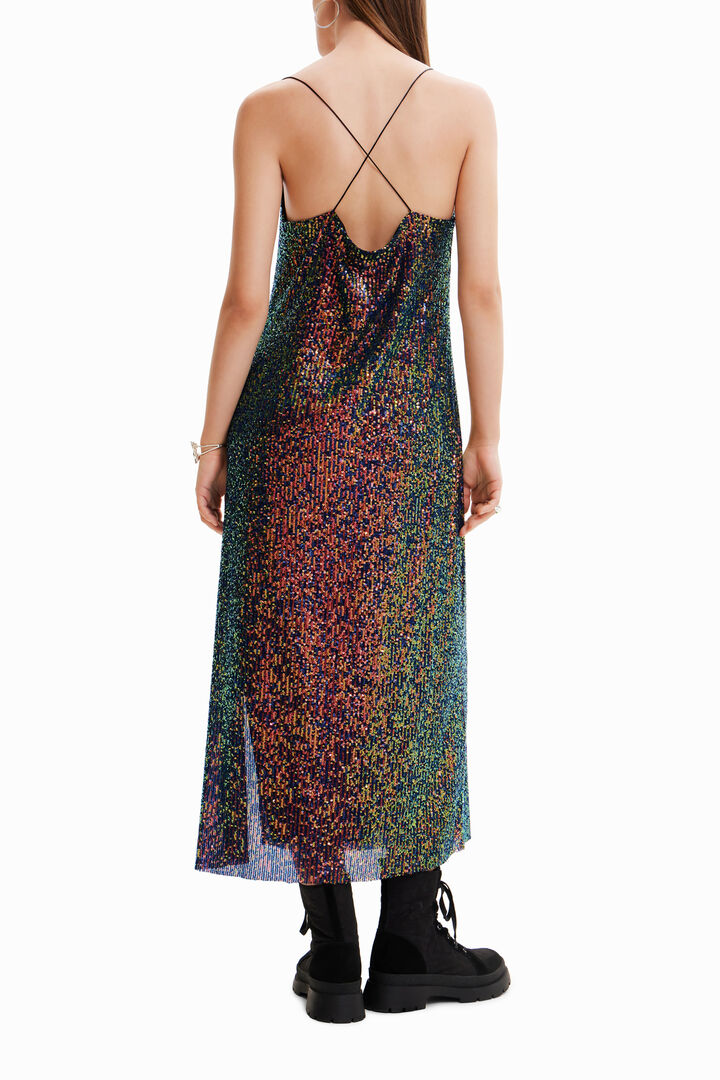 Sequin midi dress | Desigual