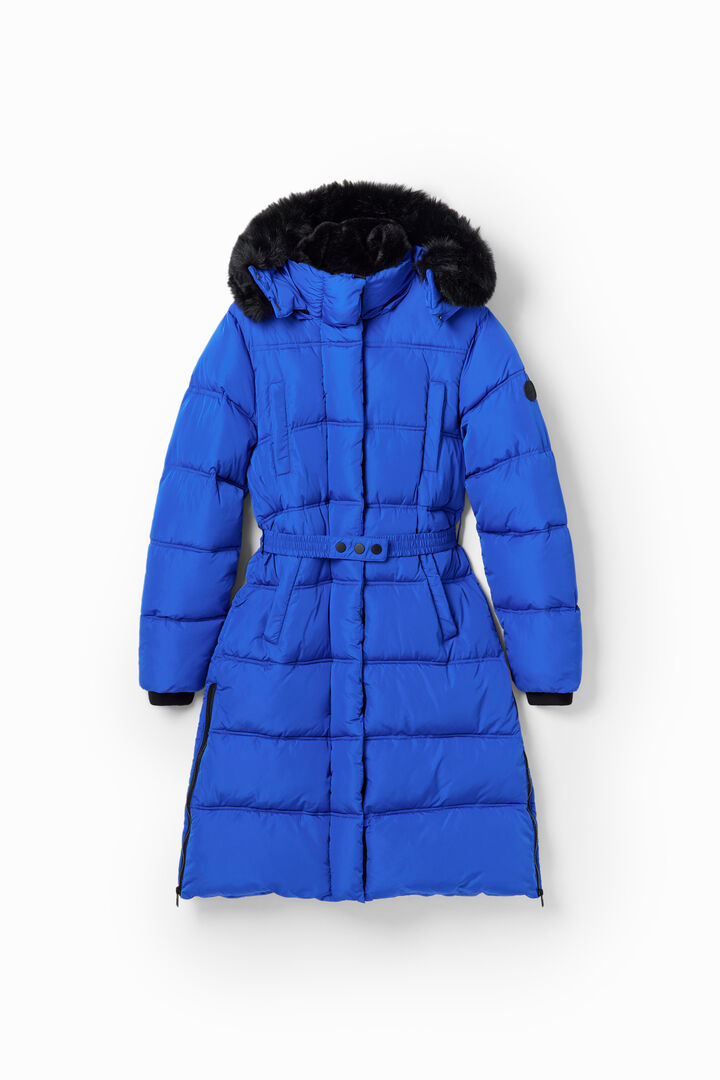 Quilted belted coat