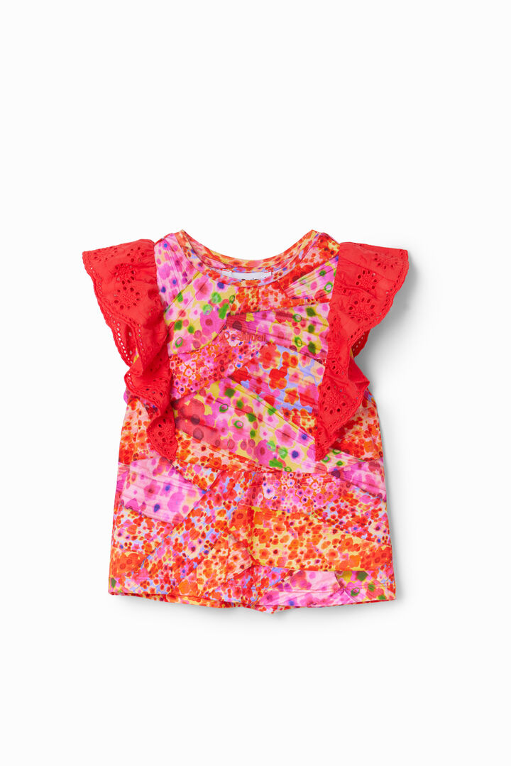 T-shirt fleurs volants | Desigual