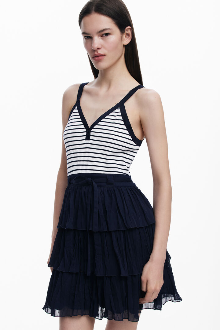 Dress with pleated skirt | Desigual