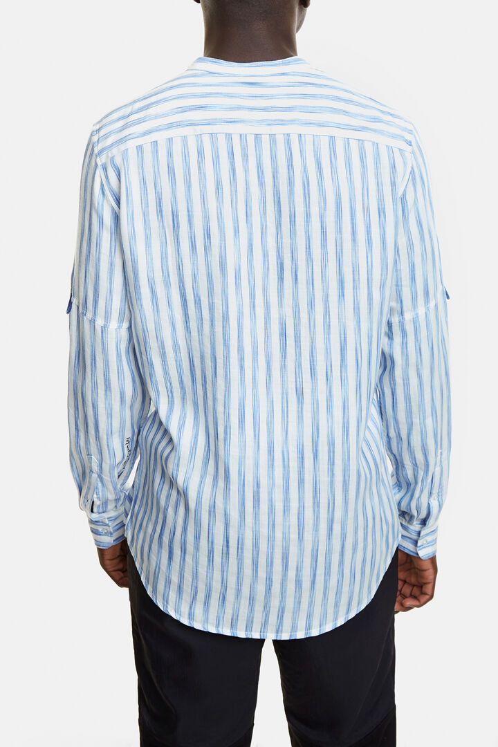 Camisa eco a rayas con escudo y palmera | Desigual