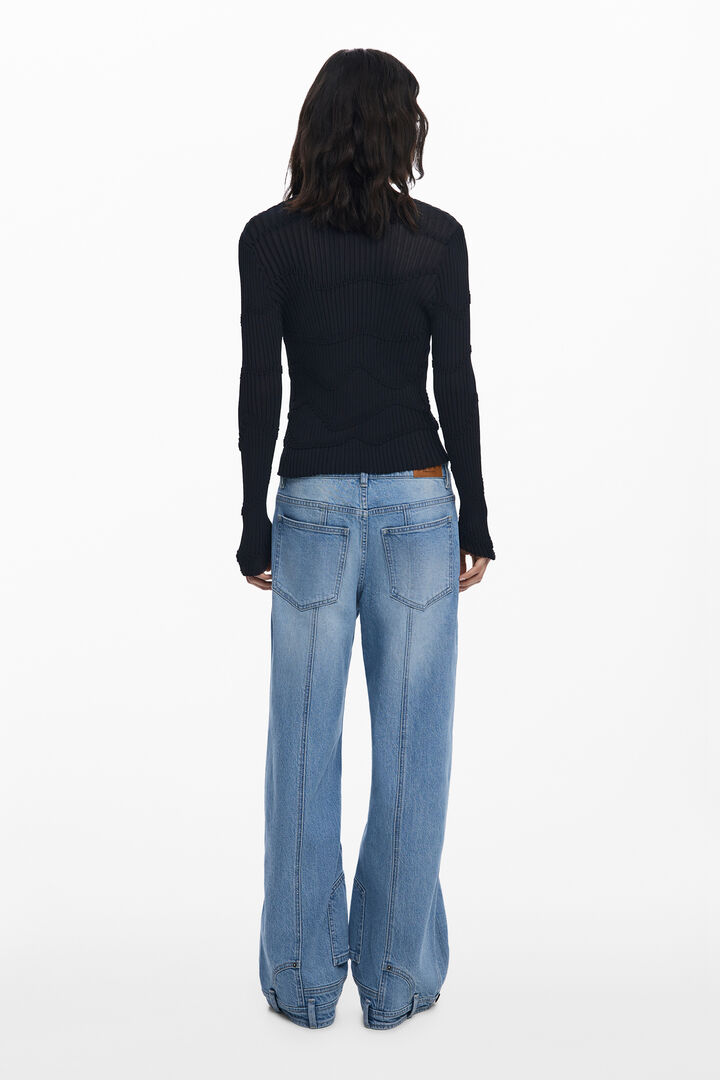 Cardigan ajustado texturas | Desigual