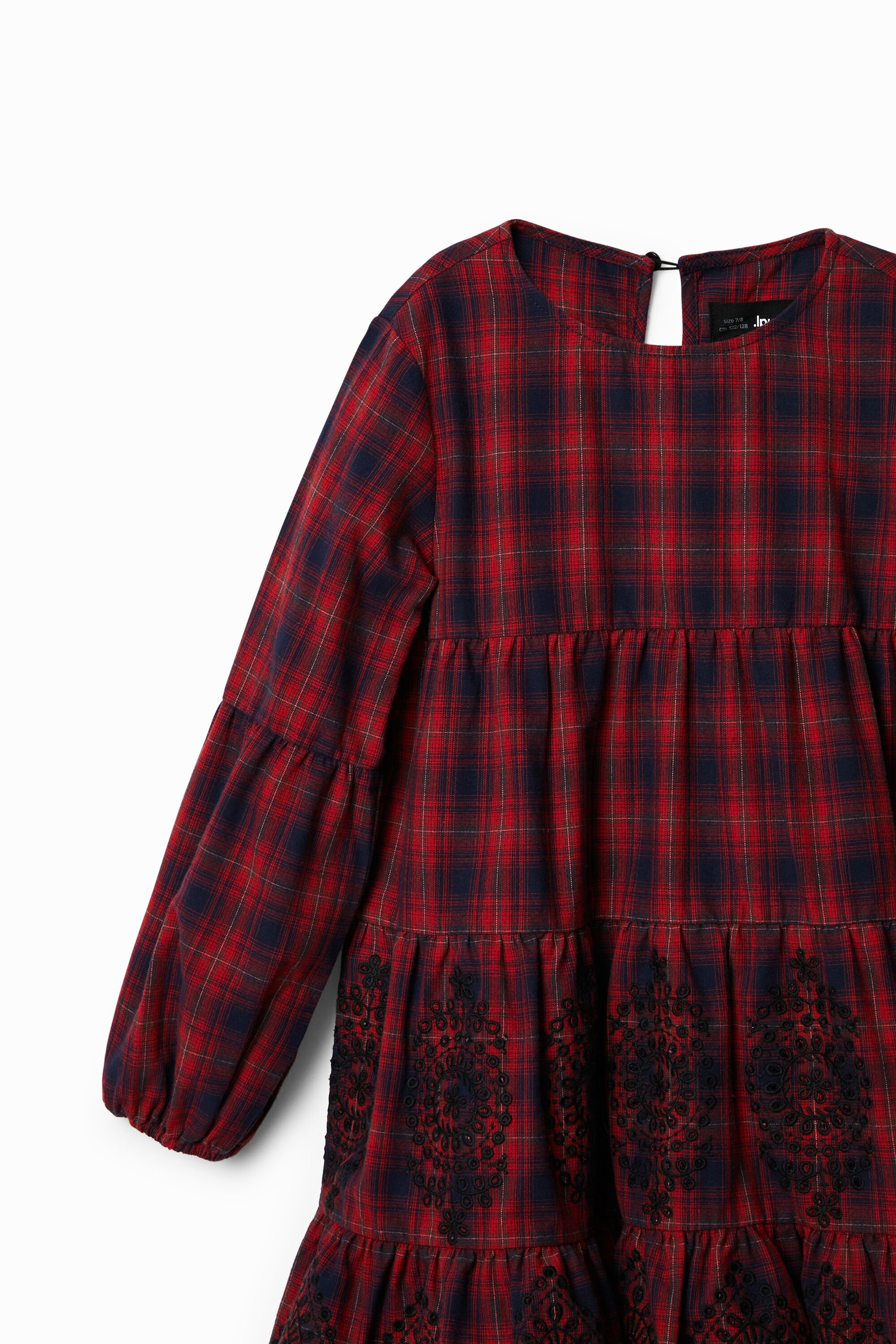 Vestido cuadros desigual store