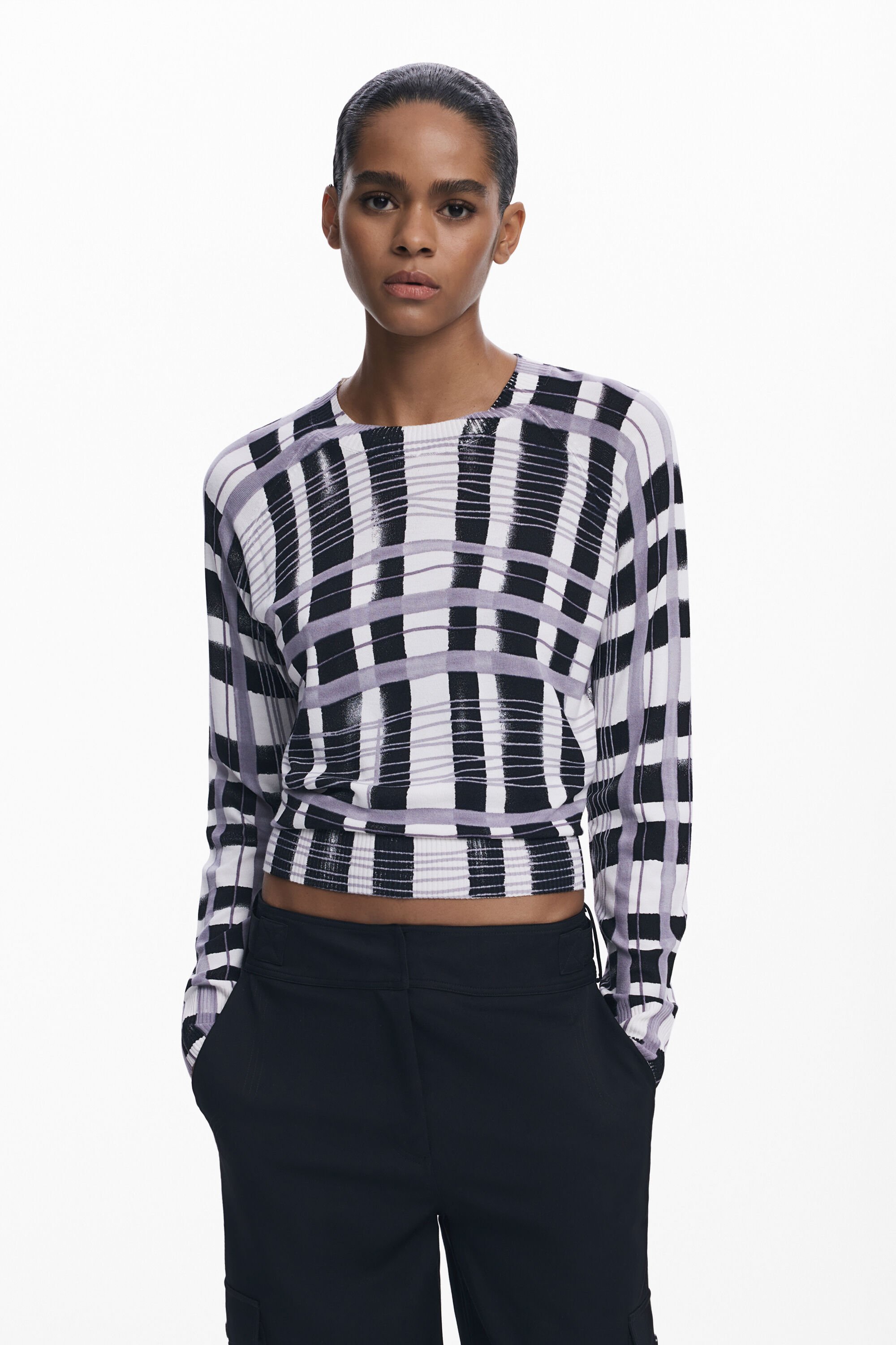 Pull à rayures mikado - Desigual - Modalova