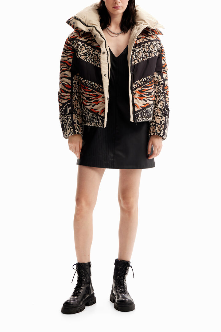 Jaqueta encoixinada patch | Desigual