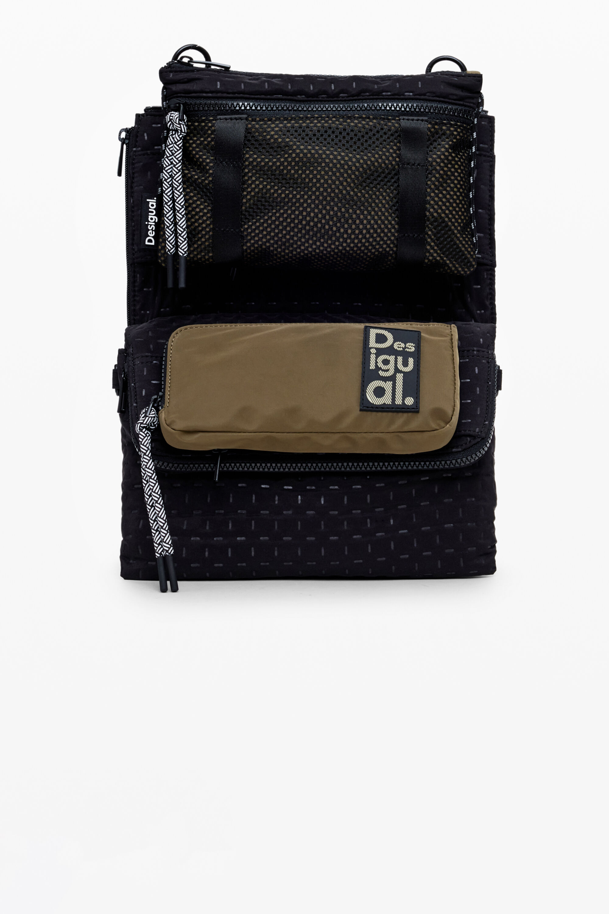 Desigual Voyager Multiposition Bag In Black