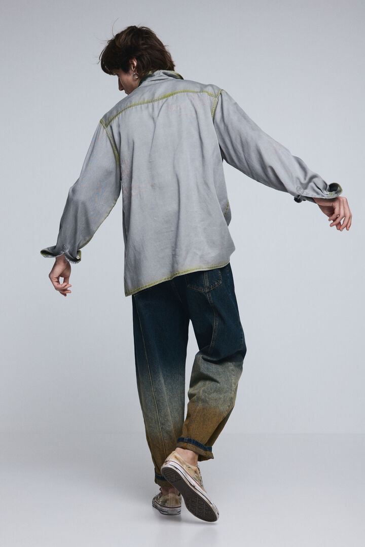 Hemd mit Schriftzug und Used-Effekt | Desigual