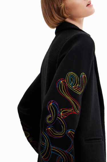 Cappotto lungo ricamato | Desigual