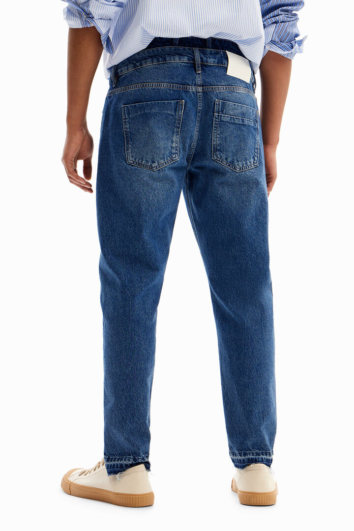 Double-waist carrot jeans | Desigual