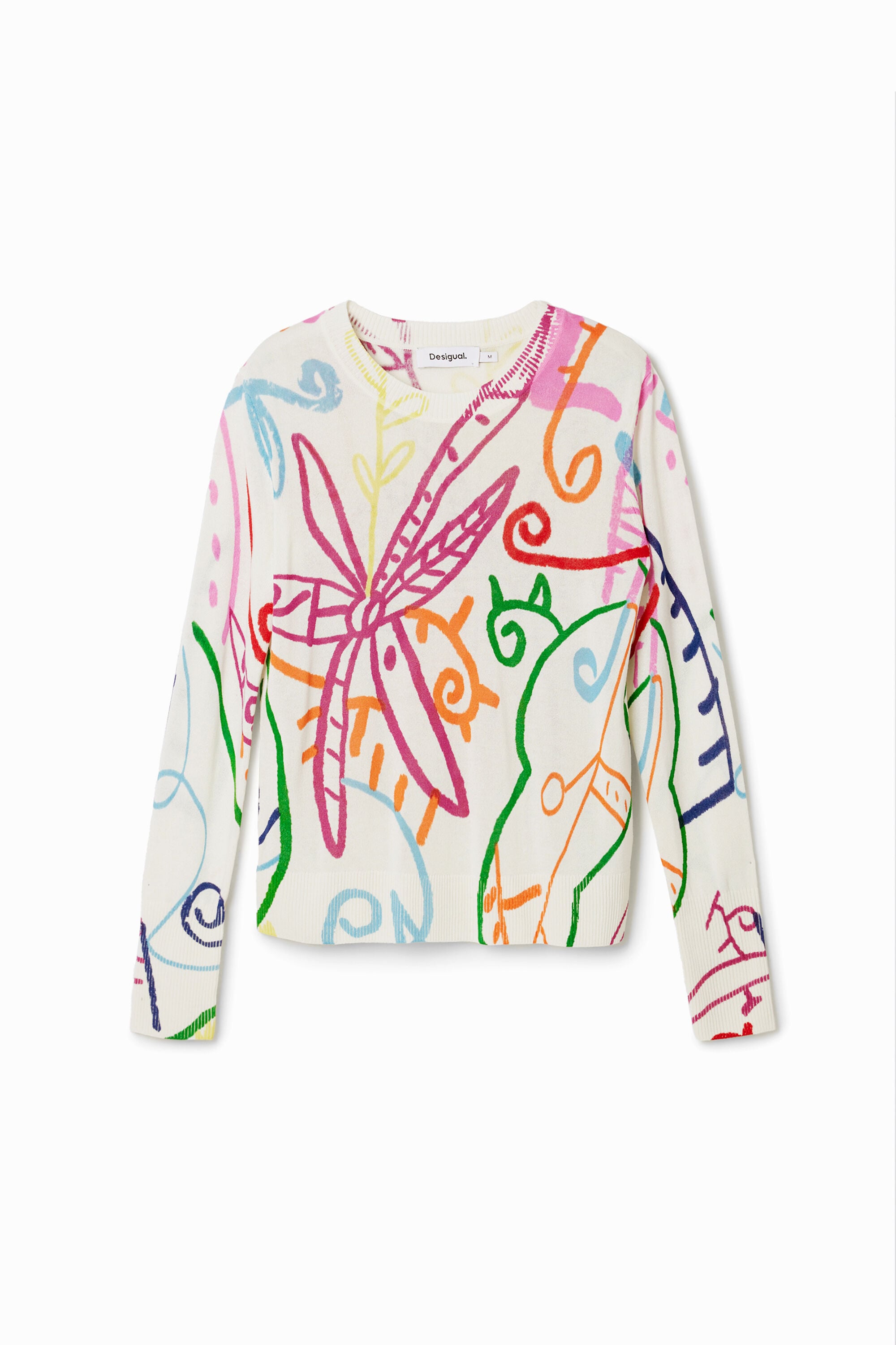 Desigual, Feinstrickpullover mit Mustern, S