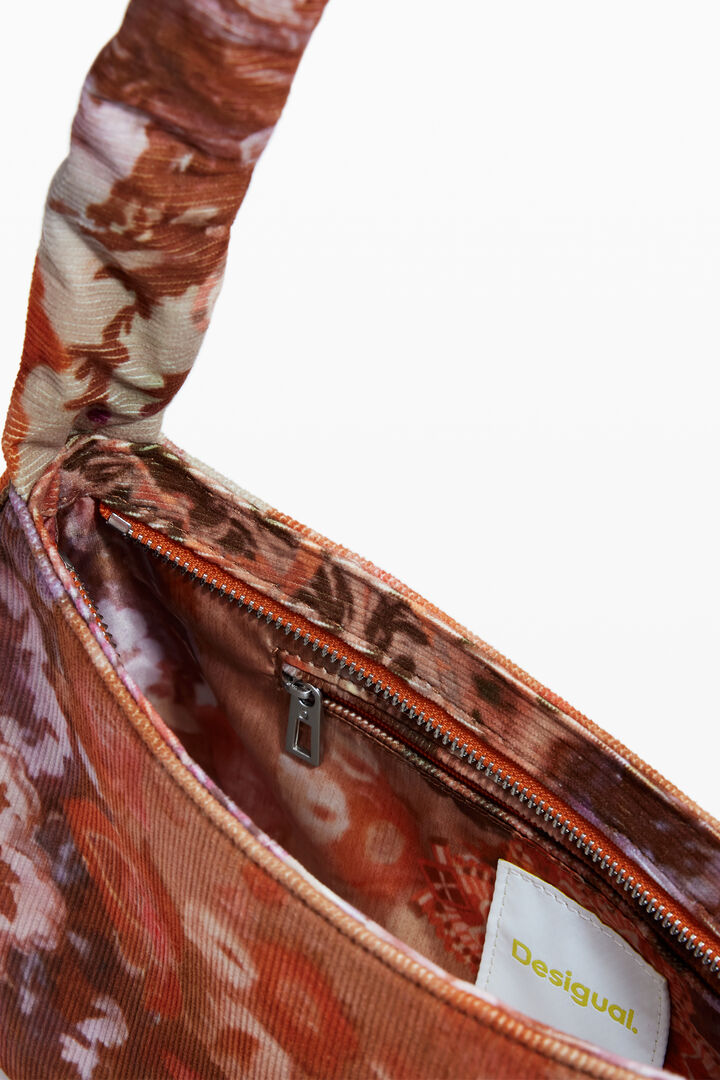 Mittelgroße Umhängetasche mit Blumenstruktur | Desigual