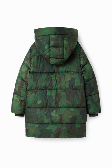 Gewatteerde jas met camouflage | Desigual