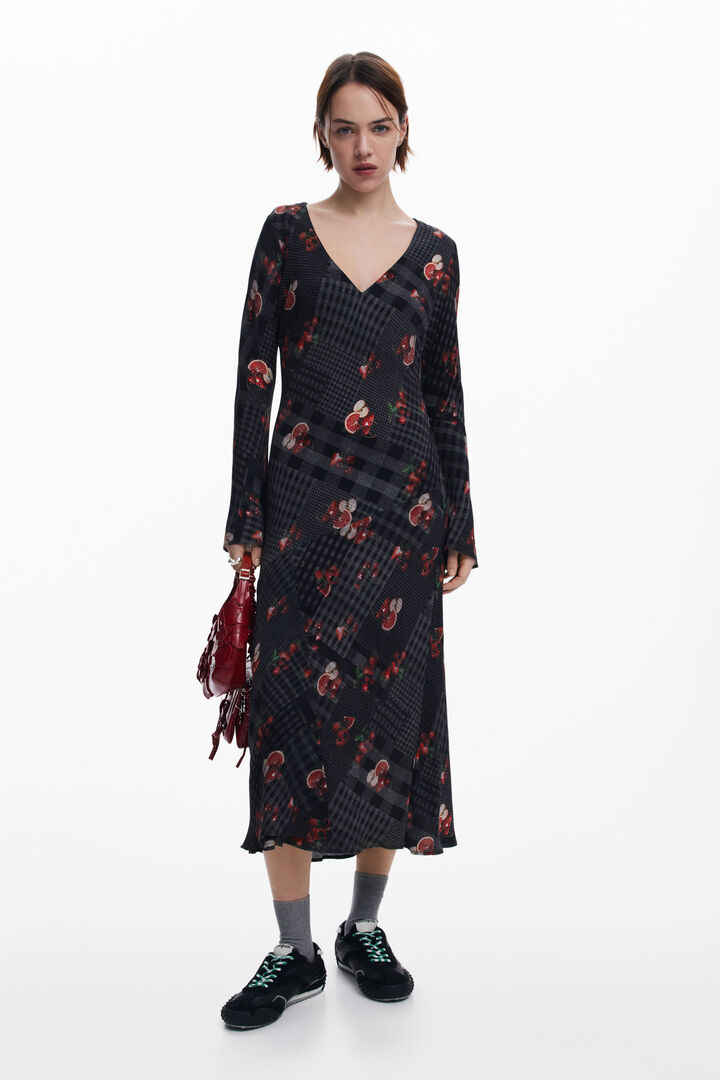 Robe midi à carreaux | Desigual