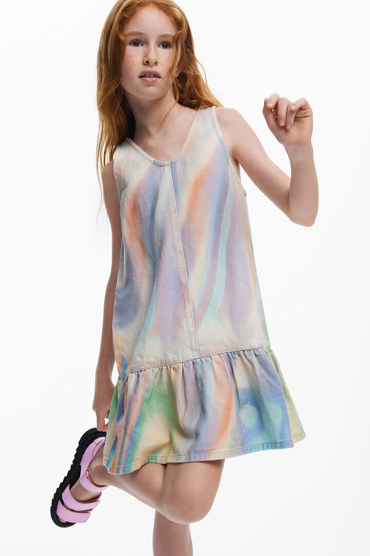 Tie-dye denim dress | Desigual