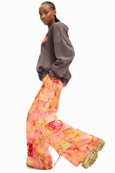 Spodnie w kwiaty Collina Strada | Desigual