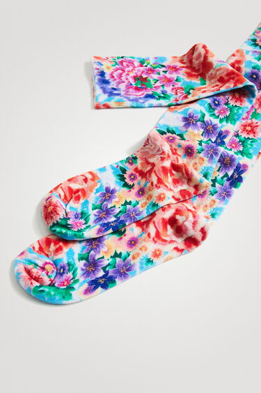 Chaussettes à fleurs 100 % coton | Desigual