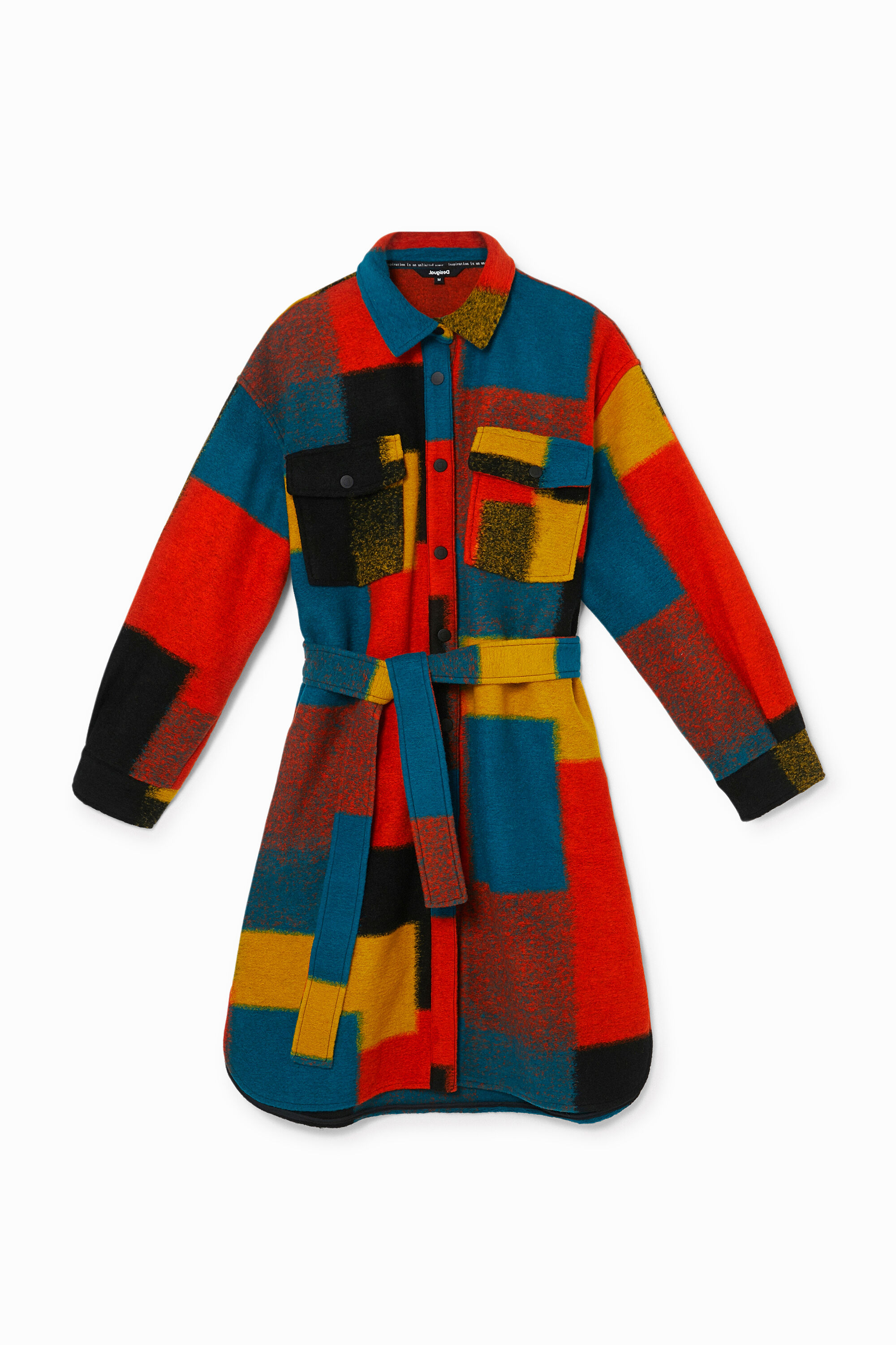 Langer Mantel Loose Fit Wolle